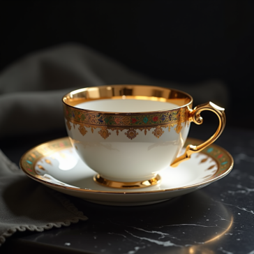 The Timeless Elegance of Gold-Accented Coffee Cups: A Legacy of Craftsmanship from CustomMugCup.com