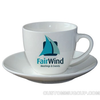 Custom mugs and Personalized mugs Order 250ml customized logo large  cappuccino cups and saucers online order online