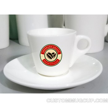 Custom Espresso Cup and Saucer