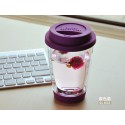 350ML Starbucks Double Wall Glass Cup with Silicone Lid High Borosilicate Glass Coffee Mup Tumbler Customize Logo