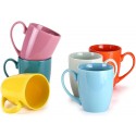 Custom Logo Ceramic Mug ,11oz Solid Color Coffee Mug with Personalize Design Multi Color Available 