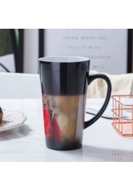 Big size Heat Sensitive Color Changing Coffee Cup Personalized Mug 16OZ Latte Mug