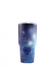 Stainless Steel Vacuum Insulation Cup, Starry Sky Travel Mug Crystal Clear Lid, Works Great For Ice Drink, Hot Beverage, For Home, Office, School, Car