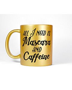 Gold custom photo mug