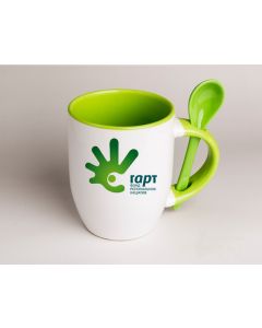 photo mug with spoon
