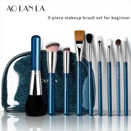 9-Piece Makeup Brush Set Foundation Brush, Powder Brush, Concealer Brush, Eyeshadow Brush Gift for Her