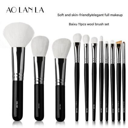 Baiyu Makeup Brush Sets 11-piece Fine Light - Peak Wool Powder,Brush,Eyeshadow Brushes Gift Box with Brush Bag