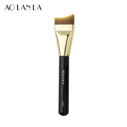 Ultra Thin Foundation Brush Angled Head Liquid Cream Makeup Brush Spatula Facial Brush for Blending Cream