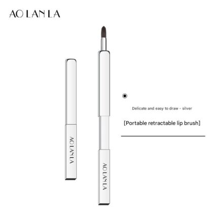 Portable Retractable Lipstick Brushes Lipstick Gloss Makeup Brush Tool For Women and Girls