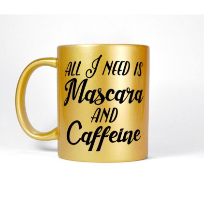 Gold custom photo mug