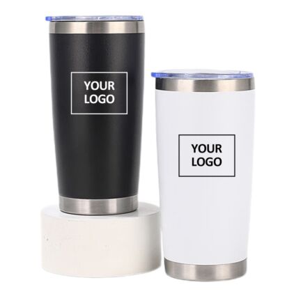 Custom logo 20oz Multi-colored Metal Hot Cold Drink Beer Cup Stainless Steel Vacuum Insulated Tumbler Coffee Travel Mug