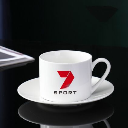 Order  Ceramic Cups and saucers with Custom Logo,180cc Coffee and Tea Cup online