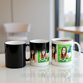 Personalized Magic Mug,Custom Magic Photo Mugs,Color Changing Mug Heat Sensitive Coffee Cup 11oz 