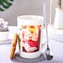 420ml mug+spoon+bamboo lid