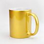 Gold custom photo mug