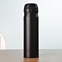 Black stainless steel travel mug