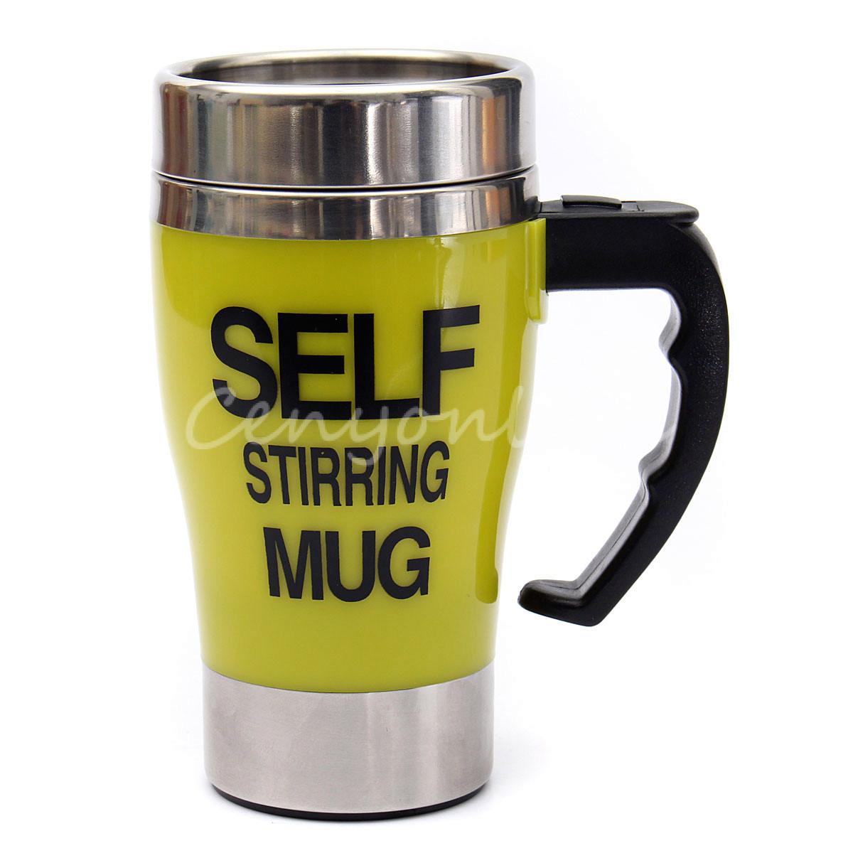Custom mugs and Personalized mugs Stainless Steel Lazy Self Stirring