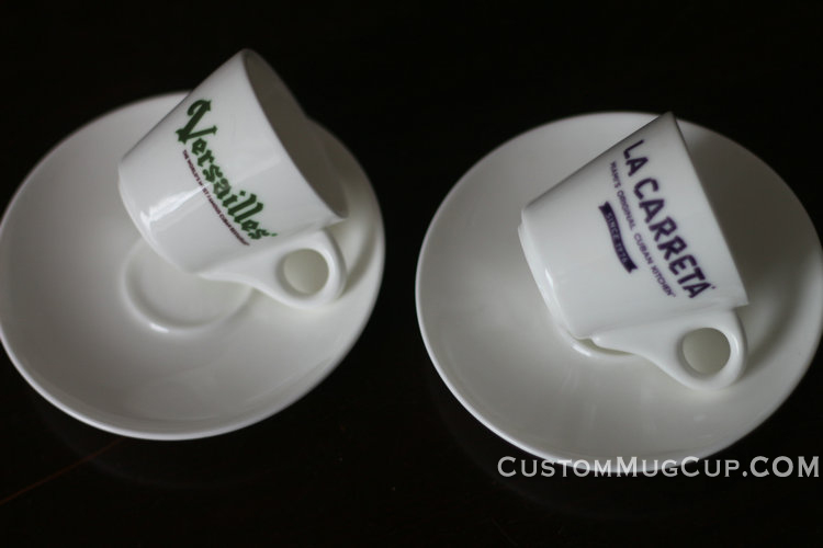 Personalized Name Printed Espresso Cup Set