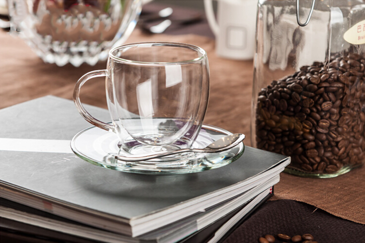 glass coffee set 