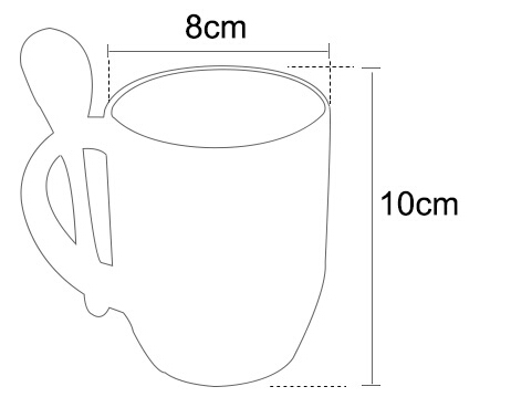 photo mug with spoon 